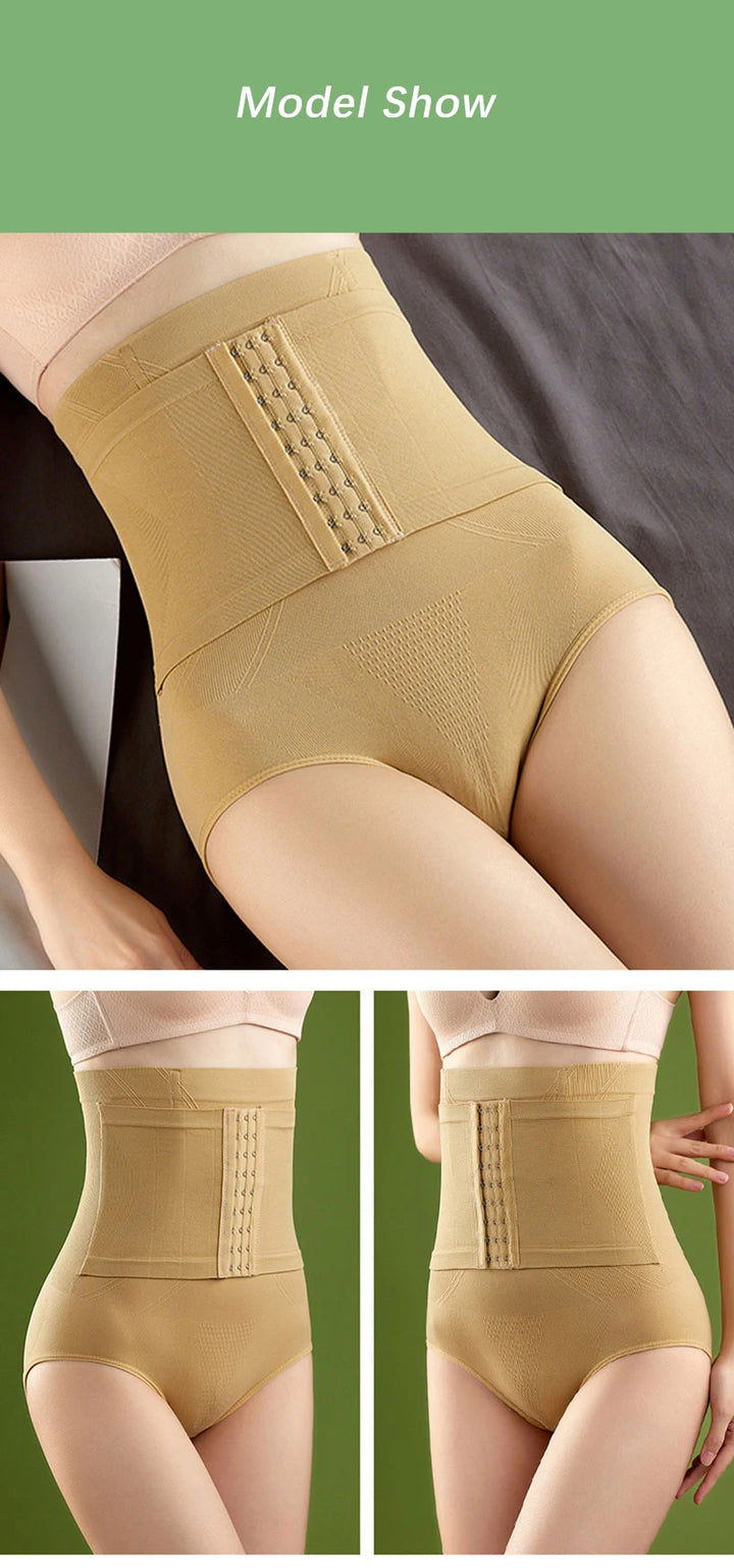 High Waist Non-slip Tummy Control Slimming Women Briefs Shapewear Body Shaper Control Panties Ladies Waist Trainer Underwear