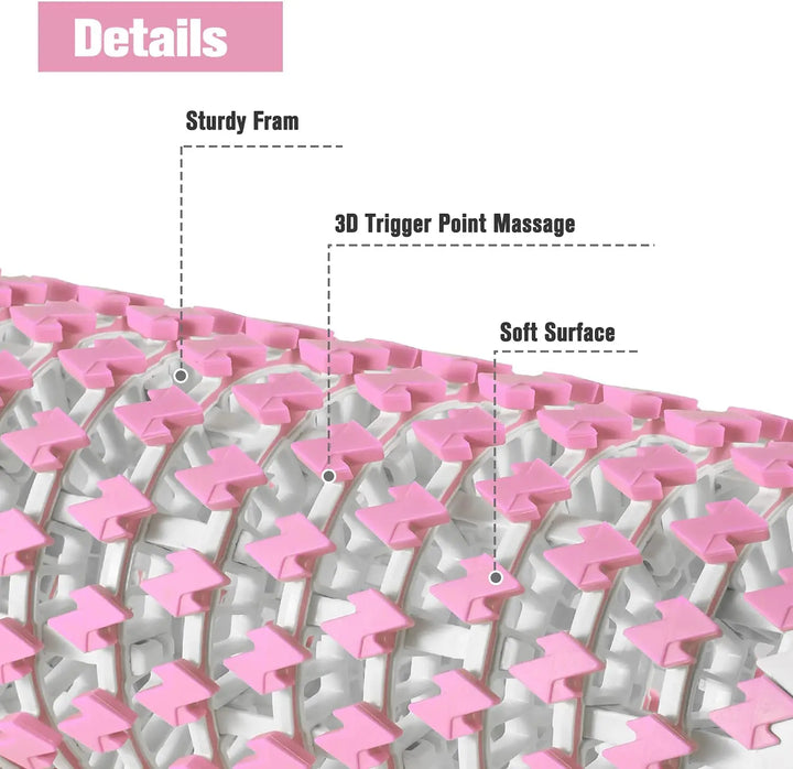 Retractable Yoga Foam Roller Massager Yoga Block Back Roller Fitness for Gym Home Muscle Therapy Pilates Exercise Equipment