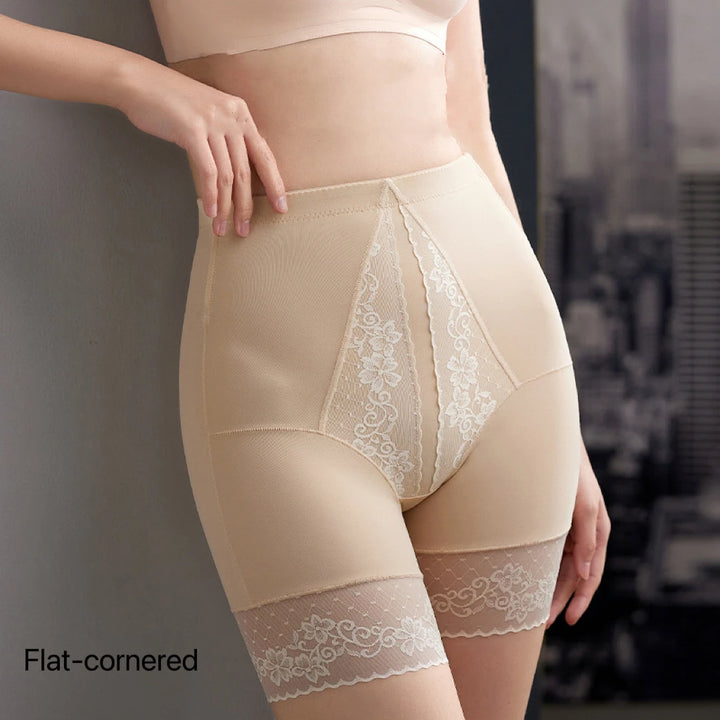 1pcs Women Belly Shaping Brief Mid Waist Lifting Hip Pants Slimming Panties Women Shaper Underwear Breathable Lace Safety Panty