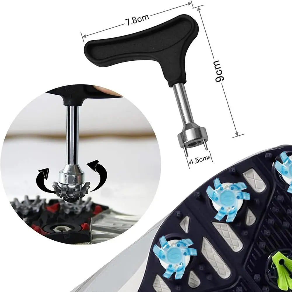 Golf Shoe Spikes Replacements Golf Cleat Spikes Anti Slip Footwears Portable Quick Twist Golf Spikes Convenient Golf CleatsShoe