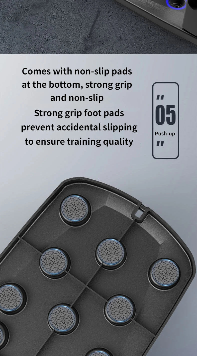 Portable Multifunctional Push-up Board Set With Handles Foldable Fitness Equipment For Chest Abdomen Arms And Back Training