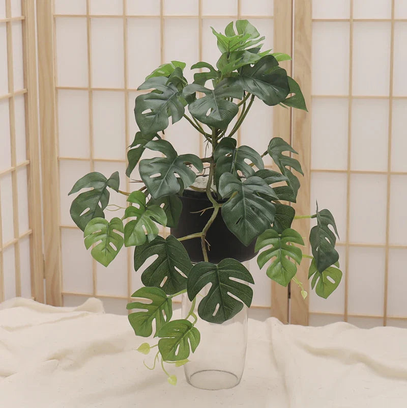Artificial Turtle Back Leaf Plant Décor