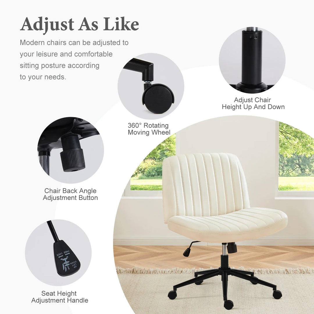 JHK Armless Swivel Office Chair