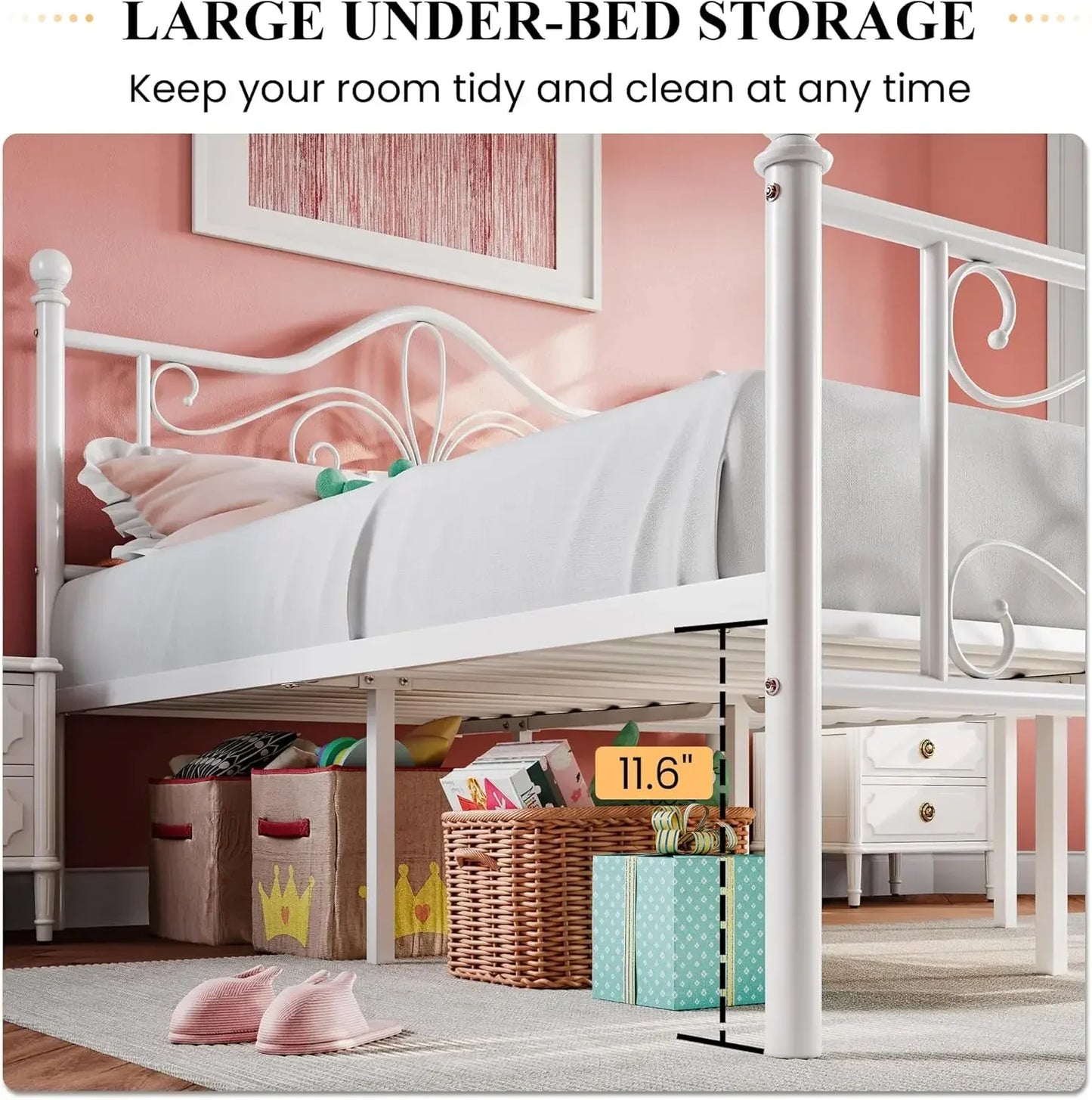 Twin Metal Bed Frame Kids