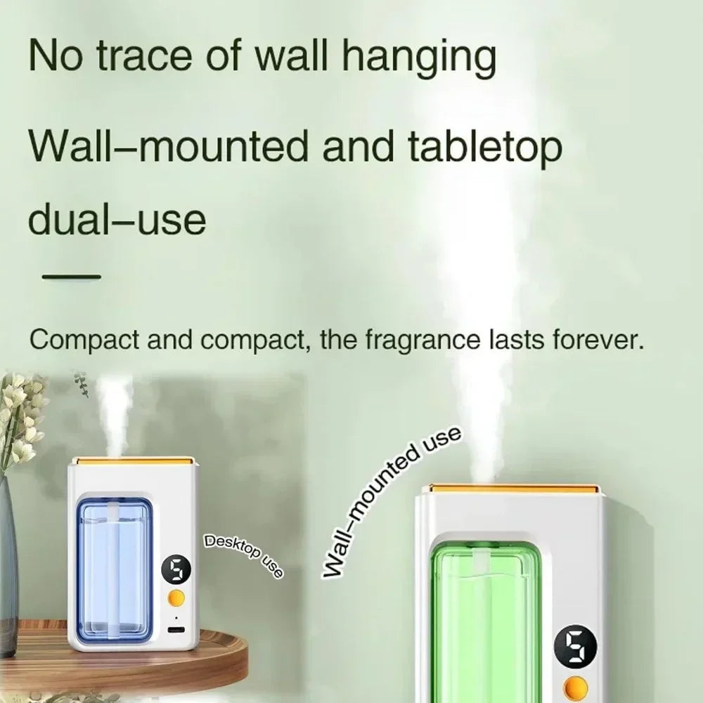Wall-mounted Air Freshener Spray Rechargeable Aromatherapy Diffuser Hotel Home Fragrance Aromatherapy Essential Oil Diffuse