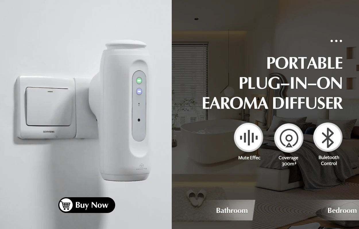 Namste Coverage 300m³ Aromatherapy machine Electric Fragrance Diffuser Bluetooth Home Air Freshener Wall Mounted Air Purifier