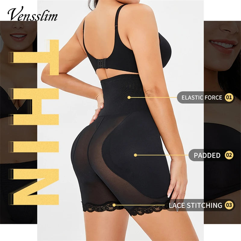 Women Butt Hip Enhancer Briefs Seamless Underwear Boyshorts Body Shaper Shapewear Big Padded Control Panties