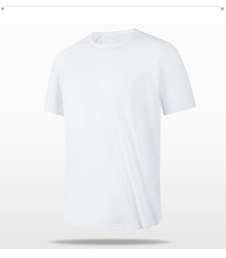 High quality men breathable fast drying running sports fitness breathable comfortable short sleeve T-shirt casual light Gym Tops