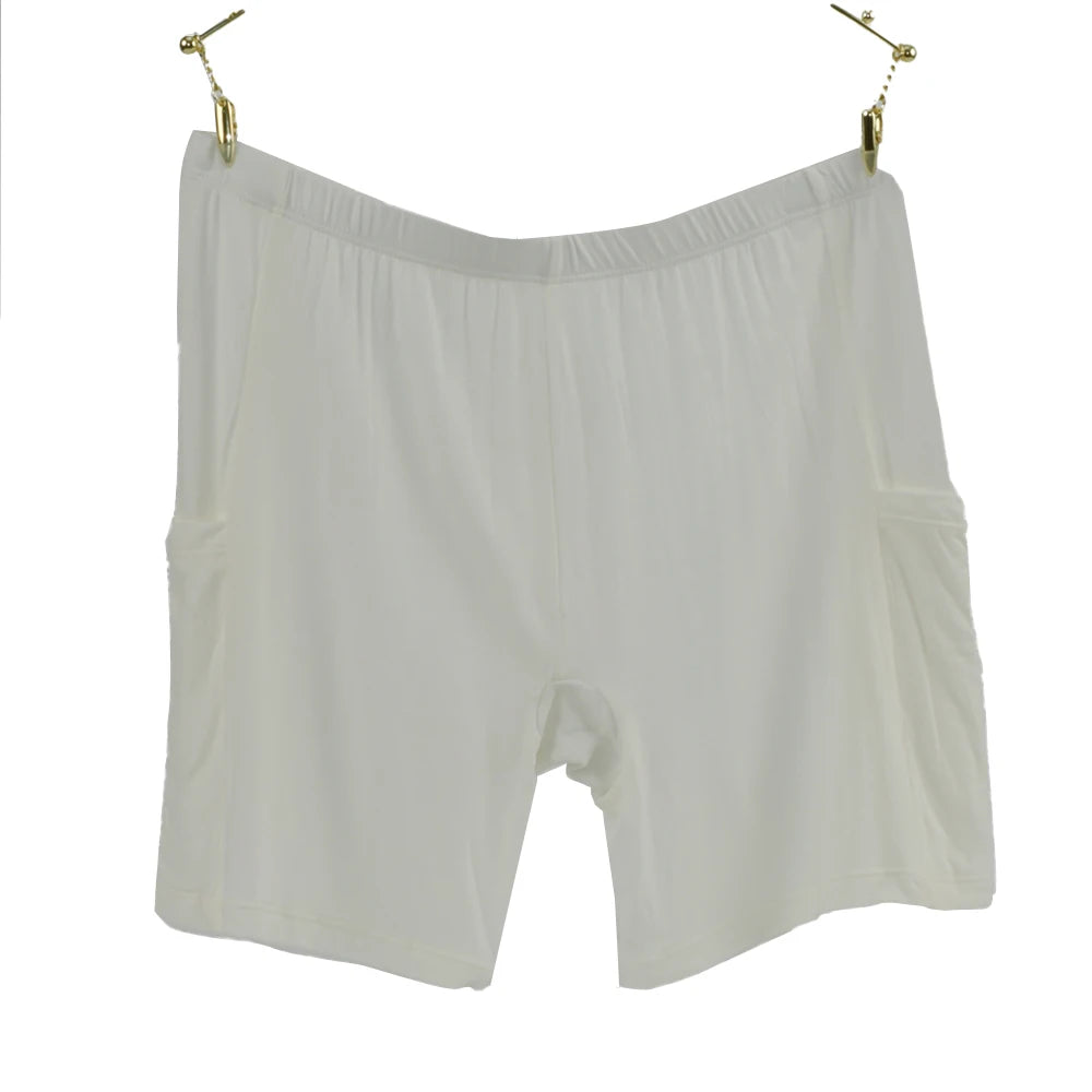 1pc Women's Plus Size Modal Safety Shorts Pants Tummy Control Anti-Slip No Trace Underwear with Pocket Stretchy Soft Leggings