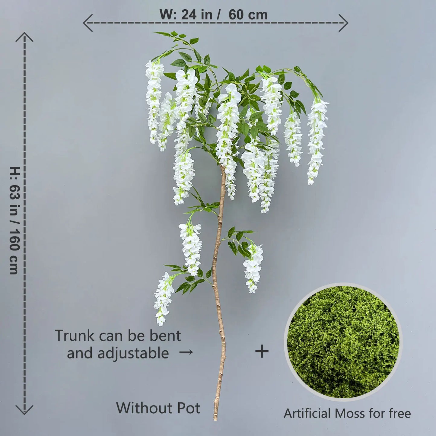 Artificial Wisteria Tree Décor