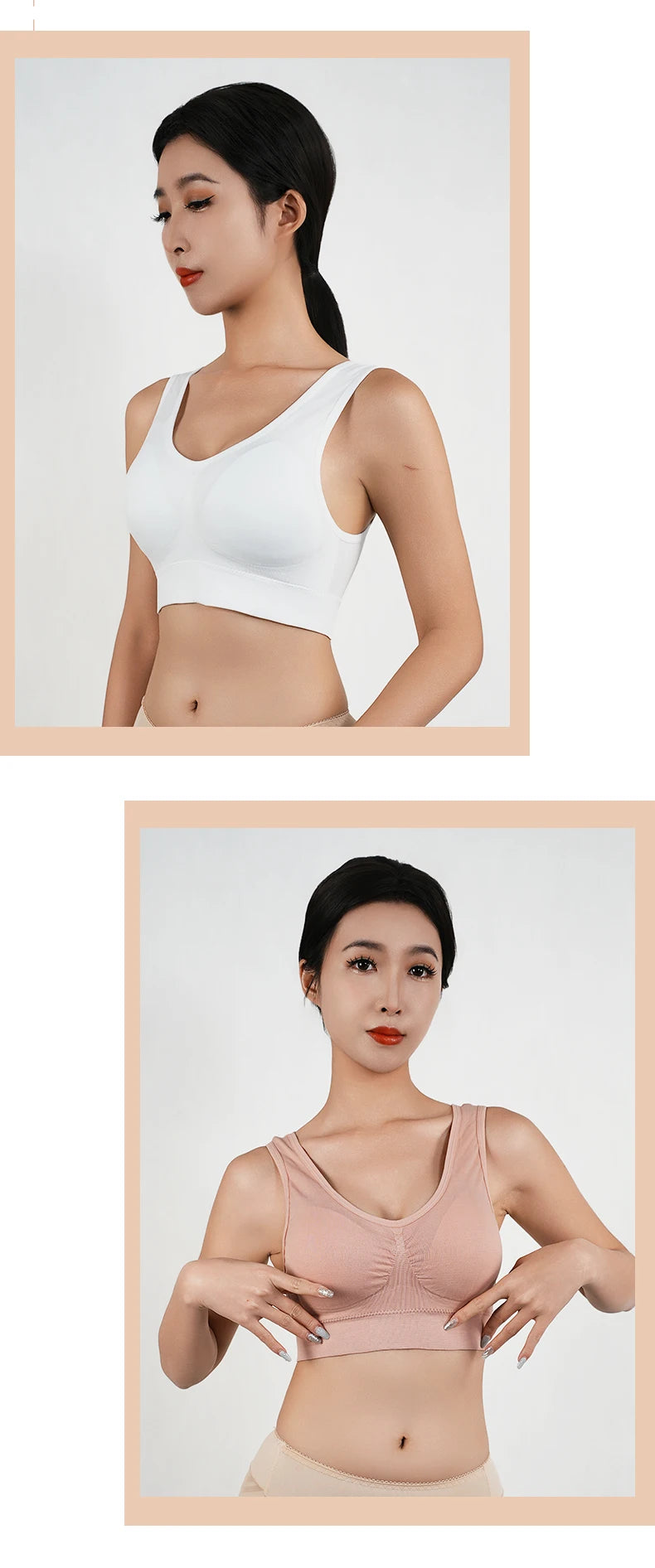 Women Breathable Sports Bra Absorb Sweat Shockproof Padded Gym Running Fitness Double Layer Seamless Yoga Sports Bras Underwear