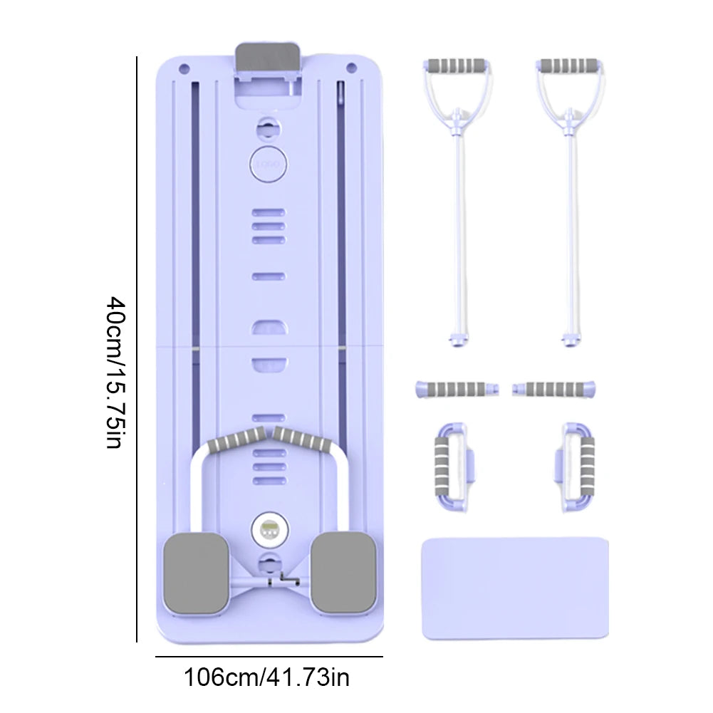 Abdominal Exercise Board with Timer Fitness Board Push-up Bar Leg & Arm Training Multifunctional Pilates Reformer Set Equipment