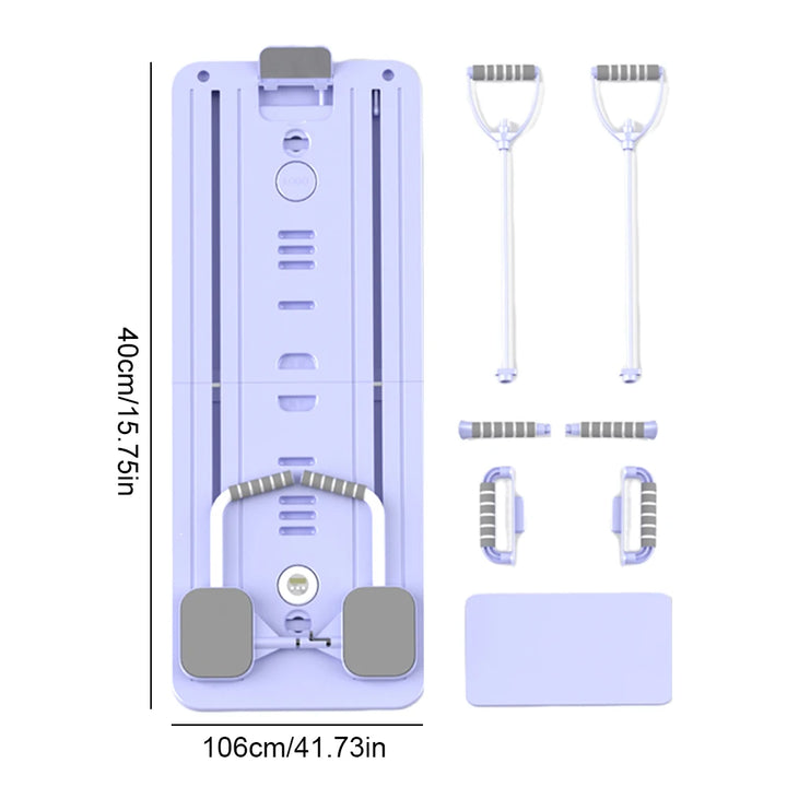 Abdominal Exercise Board with Timer Fitness Board Push-up Bar Leg & Arm Training Multifunctional Pilates Reformer Set Equipment