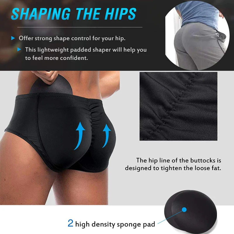 Men Butt Lifter Shapewear Butt Shaper Boxer Padded Enhancing Underwear Tummy Control Daily Briefs Male Lingerie Body Shaper