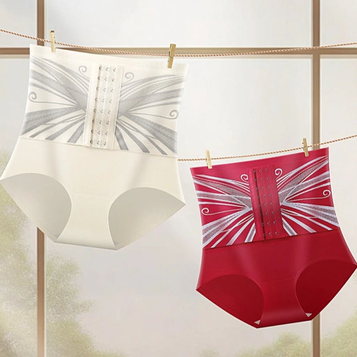 High Waist Slimming Shaping Panties Buckle Shapewear Postpartum Body Shaper Belly Contracting Lingerie Butt Lifting Briefs