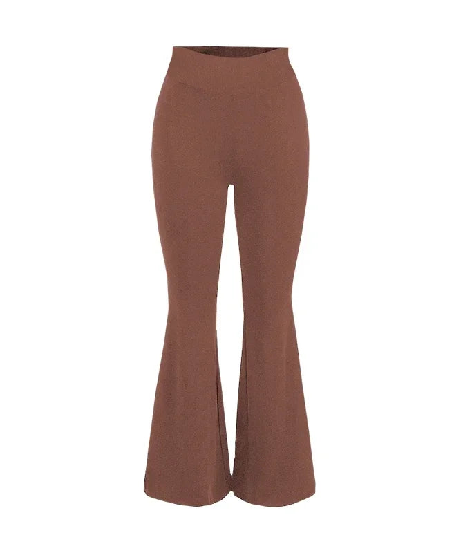 New Black Effortless Flare Leggings Women Soft Workout Tights Fitness Outfits Yoga Pants Gym Wear Spandex Leggings