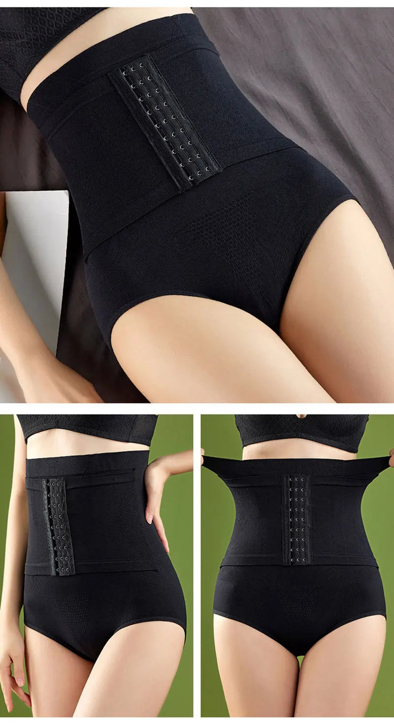 High Waist Non-slip Tummy Control Slimming Women Briefs Shapewear Body Shaper Control Panties Ladies Waist Trainer Underwear