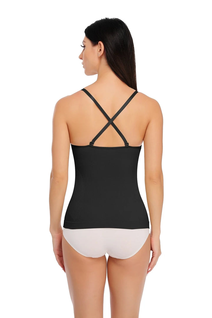 Body Shaper Soft New Slimming Tank Removable Pad Cami Tank Top Comfortable Plus Size Women Shapewear Padded Vest Dropship