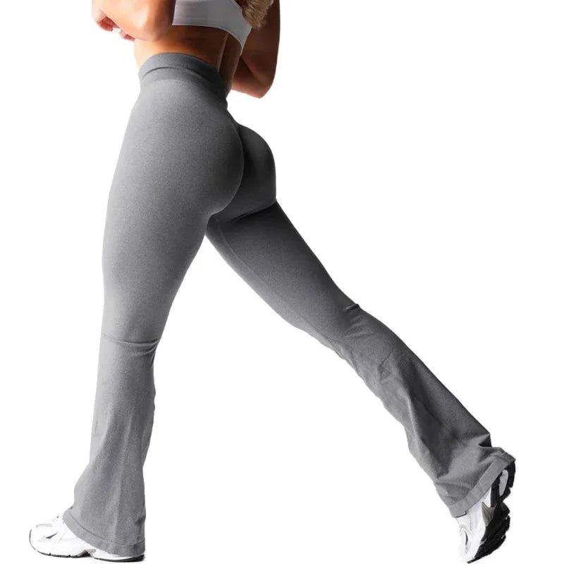 New Black Effortless Flare Leggings Women Soft Workout Tights Fitness Outfits Yoga Pants Gym Wear Spandex Leggings