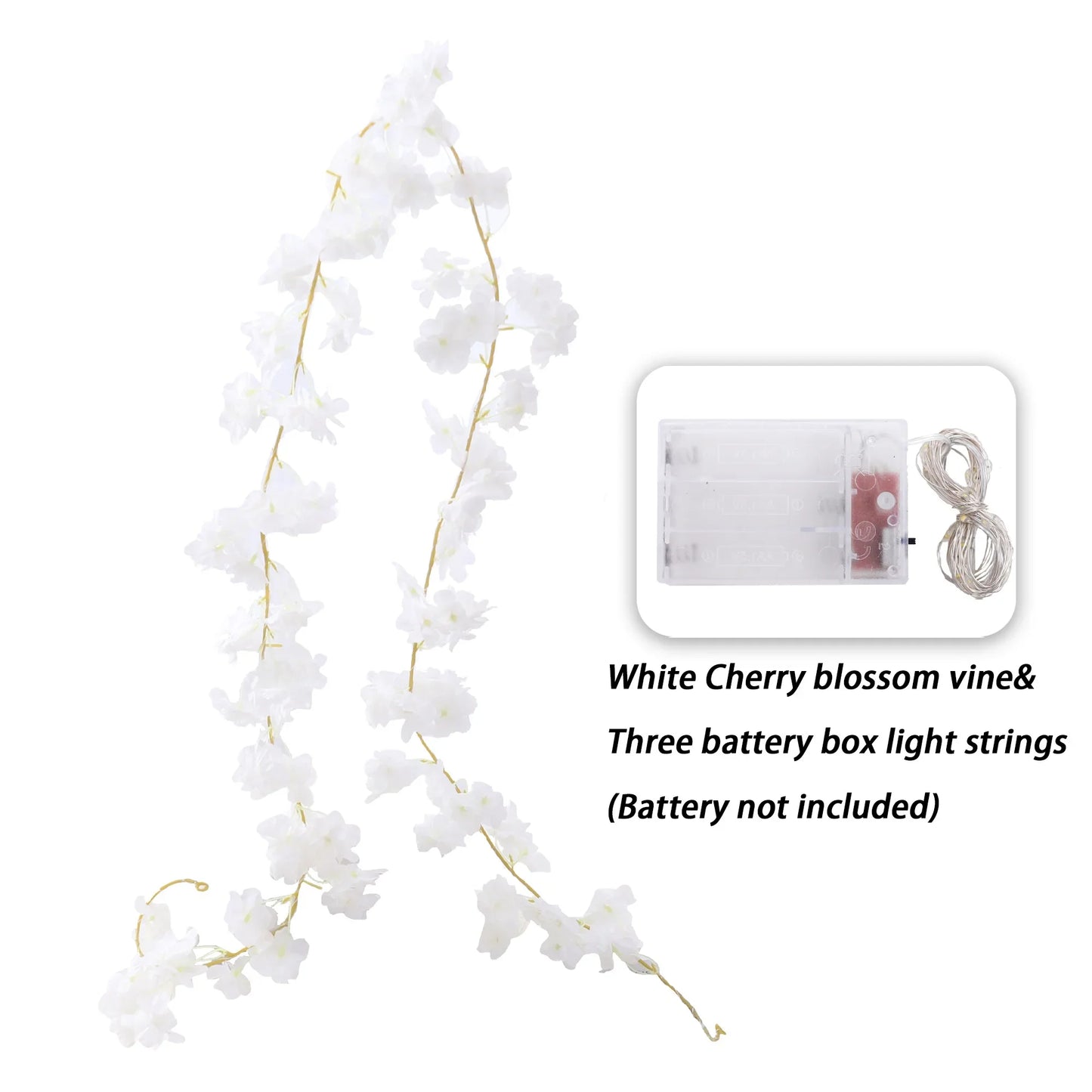 Kahaul Artificial Cherry Blossom Vine Décor