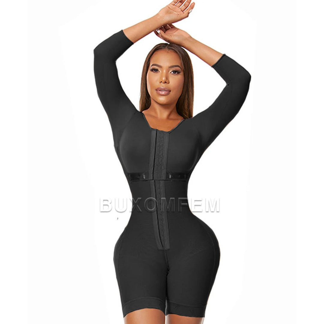 Seamless Shaped Up Tummy Control Shapewear with Bra BBL Bodysuits Invisible Front Breasted Modeling Fajas for Oversized Ladies