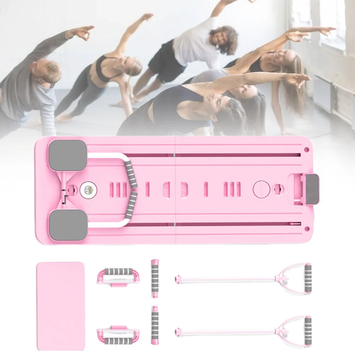 Abdominal Exercise Board with Timer Fitness Board Push-up Bar Leg & Arm Training Multifunctional Pilates Reformer Set Equipment