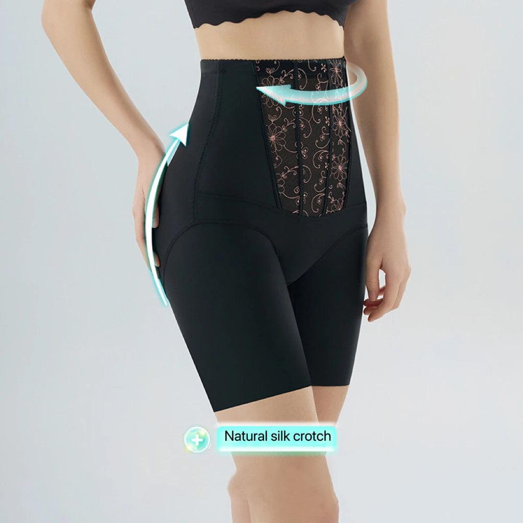 1pcs Seamless Belly Shaping Briefs Embroidery Lifting Hip Pants Slimming Panties Women Potent Shaper Underwear Safety Panty