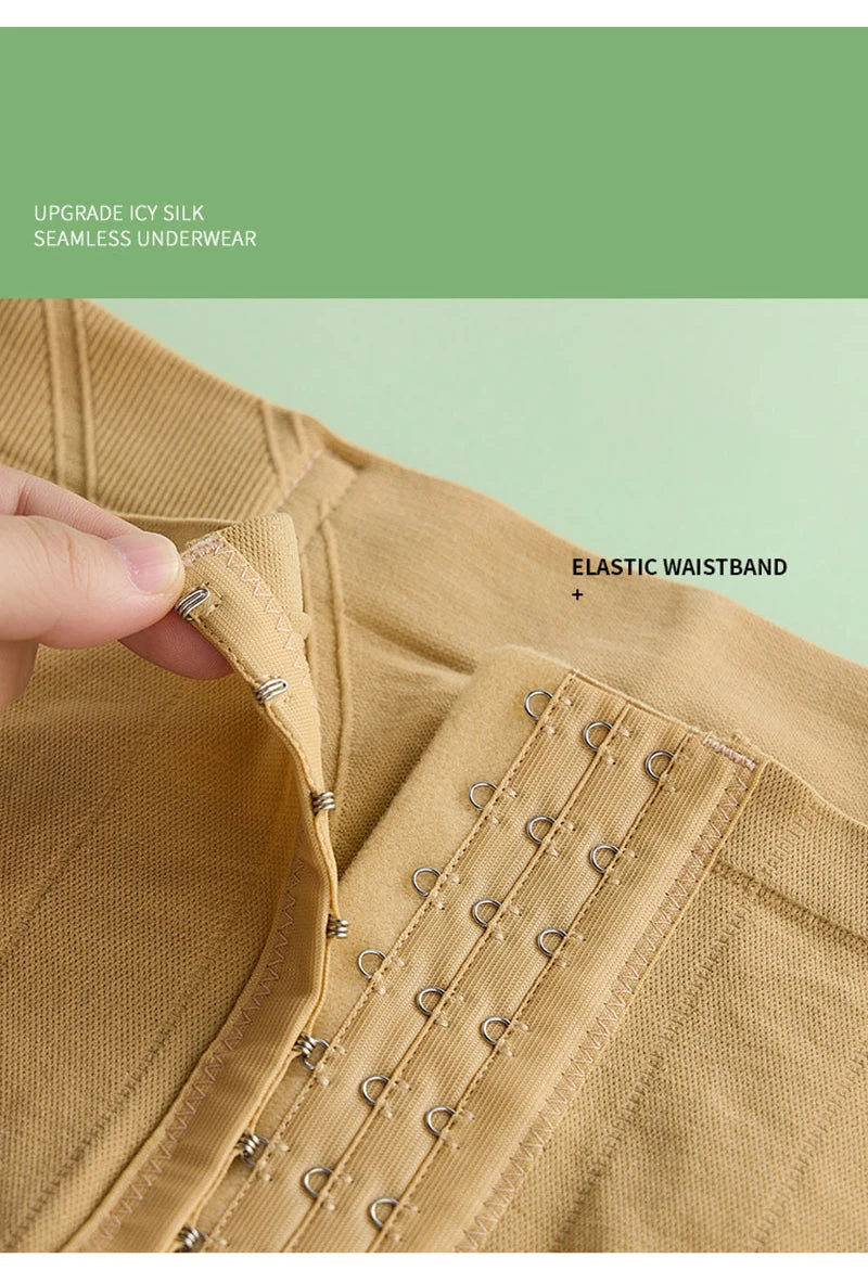 High Waist Non-slip Tummy Control Slimming Women Briefs Shapewear Body Shaper Control Panties Ladies Waist Trainer Underwear