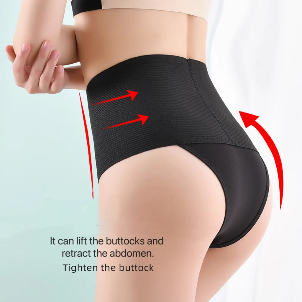 1pcs Women High Waist Shaping Brief Body Shaper Slimming Underwear Butt Lifter Control Pantie Plus Size Sexy Shapewear Panty