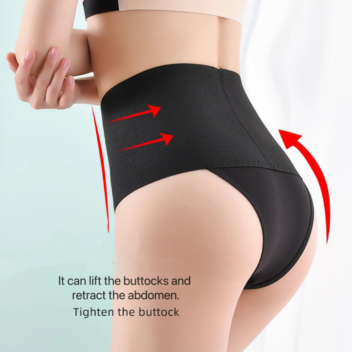 3pcs Women High Waist Shaping Brief Body Shaper Slimming Underwear Butt Lifter Control Pantie Plus Size Sexy Shapewear Panty