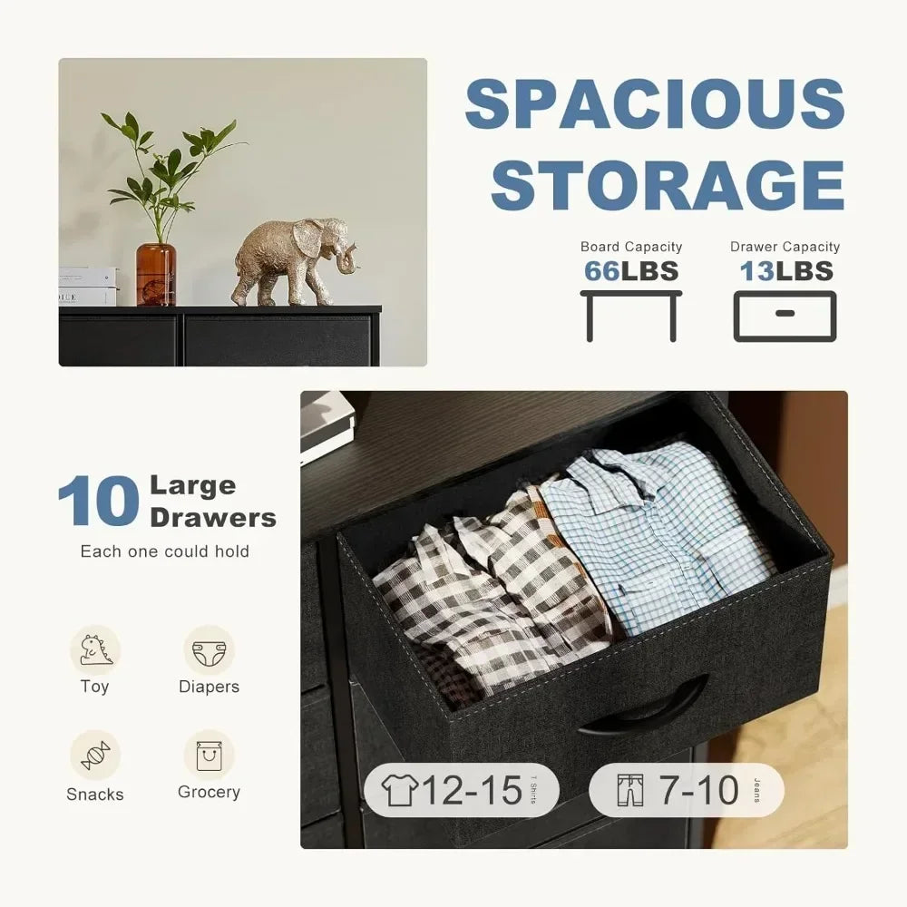 Tall Drawers with 10 Drawers