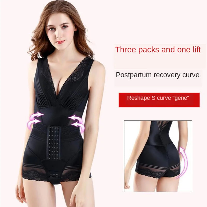 Women's Bustier Corset Waist Trainer Sharpening Body Sweat Suit Shaper Sexy Lingerie Slim Bodysuits Modeling Underwear Jumpsuit