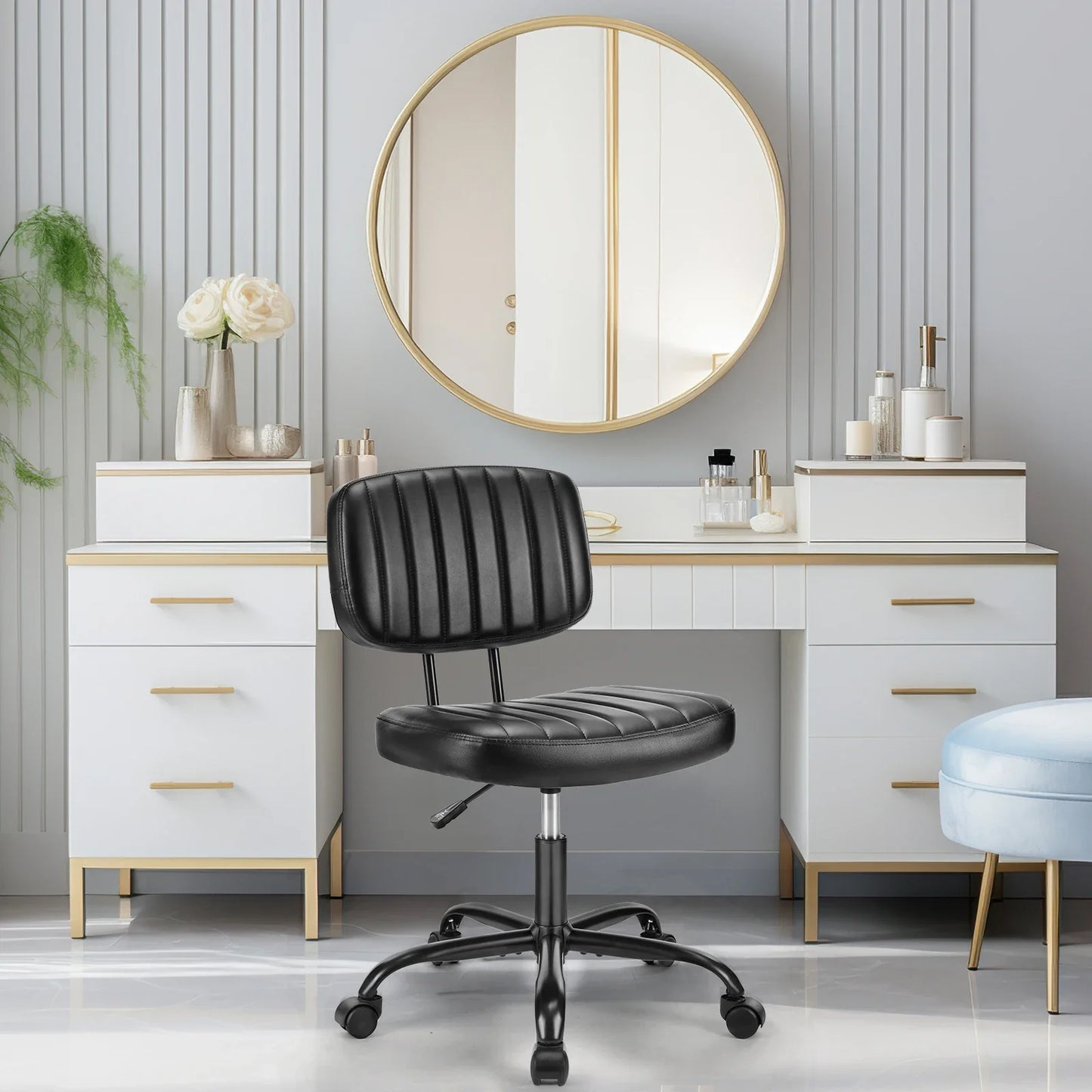 JHK Armless Swivel Office Chair