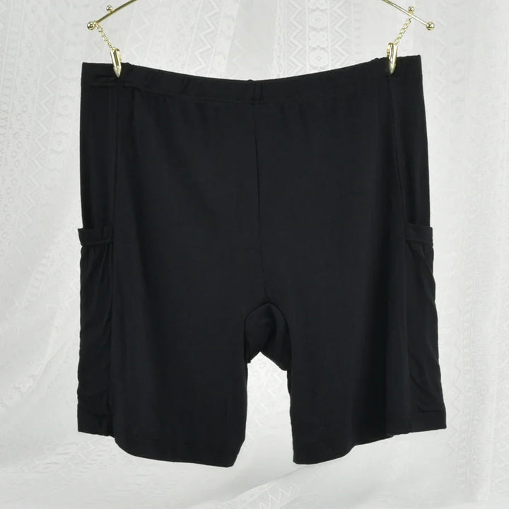 1pc Women's Plus Size Modal Safety Shorts Pants Tummy Control Anti-Slip No Trace Underwear with Pocket Stretchy Soft Leggings