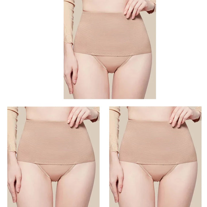 3pcs Women High Waist Shaping Brief Body Shaper Slimming Underwear Butt Lifter Control Pantie Plus Size Sexy Shapewear Panty