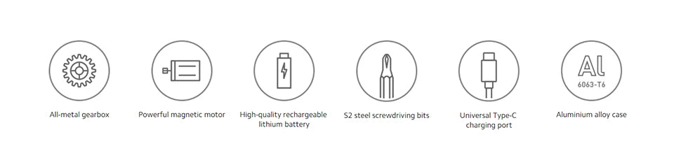 Xiaomi Mijia Electric Precision Screwdriver Magnetic Kit with 24 PCS Screw Heads Power Tools Sets for Smart Home PC Phone Repair