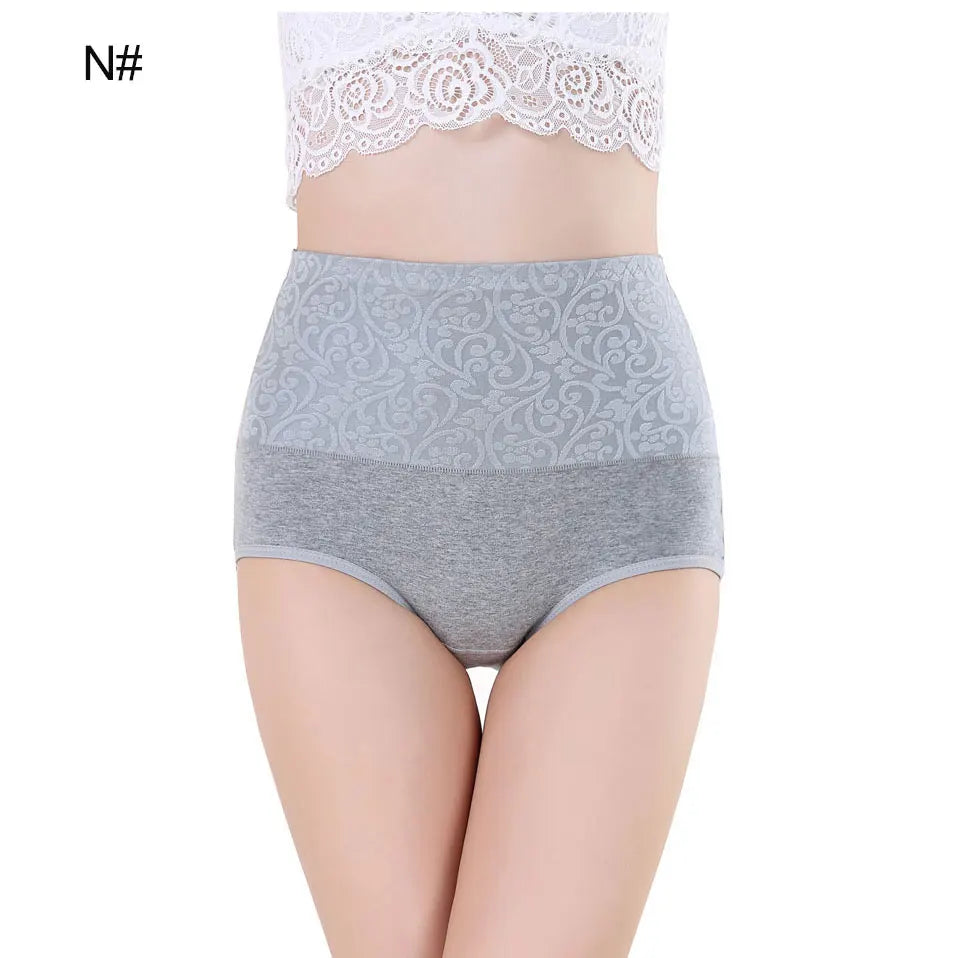Cotton Underwear Women High Waist Lingerie For Ladies Briefs Tummy Control Panties C-Section Recovery XXXXL Plus Size Underpants