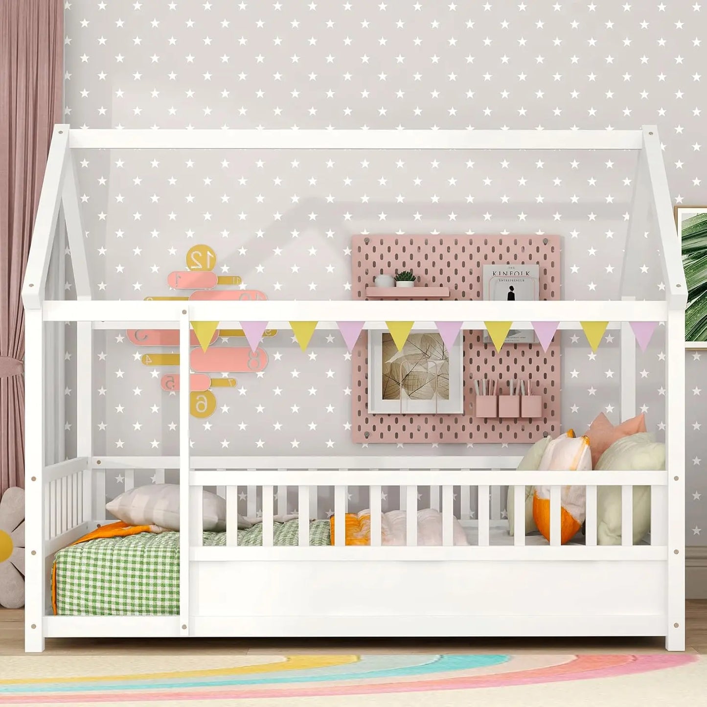 Twin Floor House Bed Kids