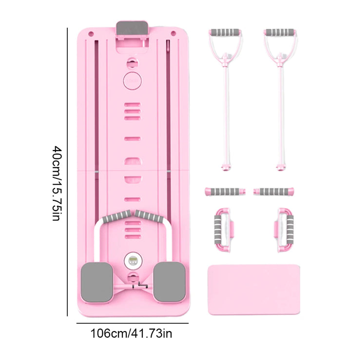Abdominal Exercise Board with Timer Fitness Board Push-up Bar Leg & Arm Training Multifunctional Pilates Reformer Set Equipment