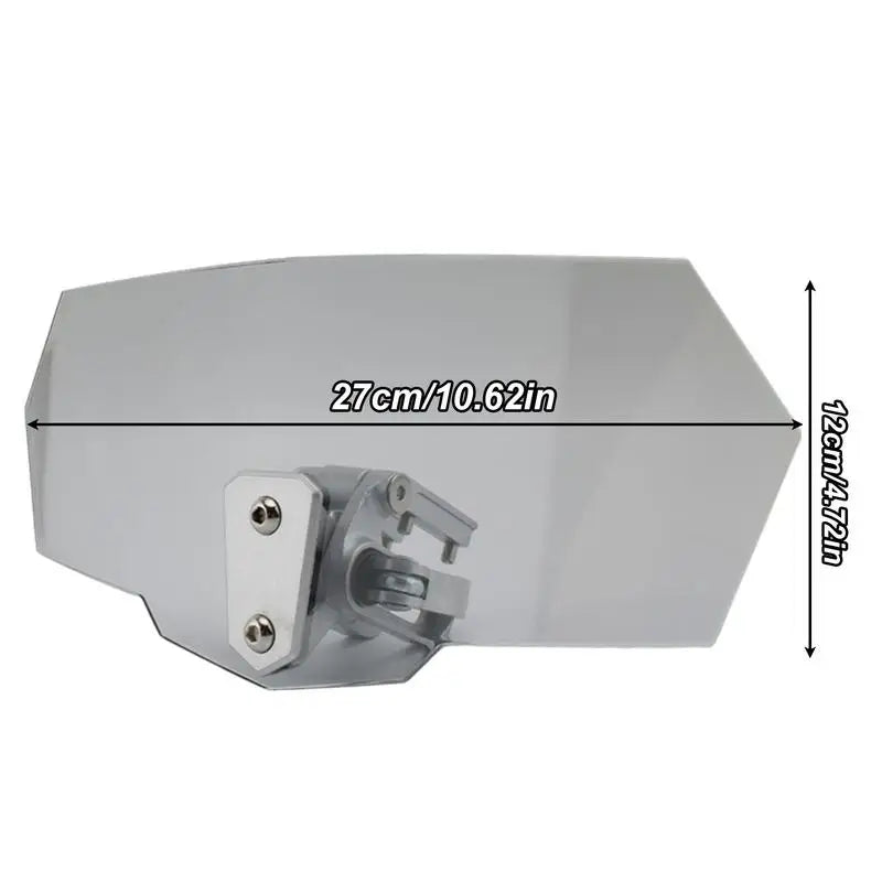 Motorcycle Windshield Extension Heightened Windshield Spoiler Clip Adjustable on Windshield Extension Motorcycle Wind Deflector