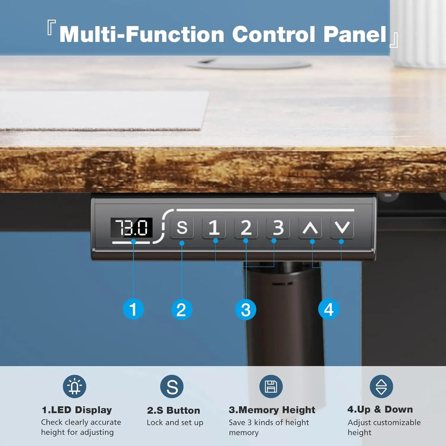 Newbulig Adjustable Height Office Desk