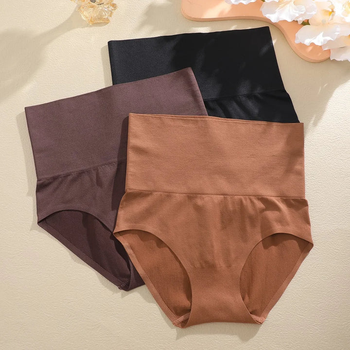 3PCS/Set Women High Waist Shapewear Seamless Slimming Panties Butt Lifter Control Briefs Women Elastic Body Shaper Bodysuit