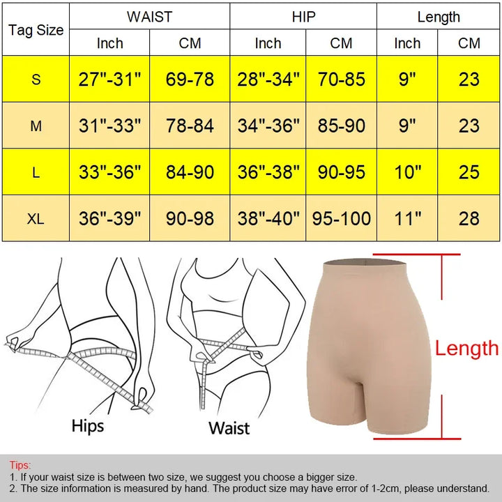 Women's High Waisted Shapewear Shorts Smooth New Shaping Boyshorts Panties Tummy Control Underwear Slimming Shapers Short