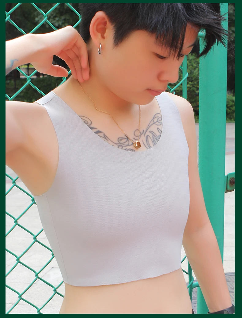 Pullover Chest Binder Flat Slim Breast Binder No Metal Trans Binder Sportswear FTM Lesbian Bra For Woman