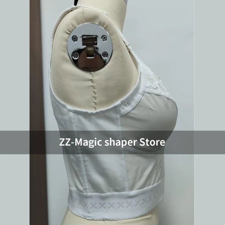 Longline Wireless Expandable Cup Bra Tummy Control Underwear Corset Waist Trainer Sexy Body Shape Push Up Breathable Lingerie