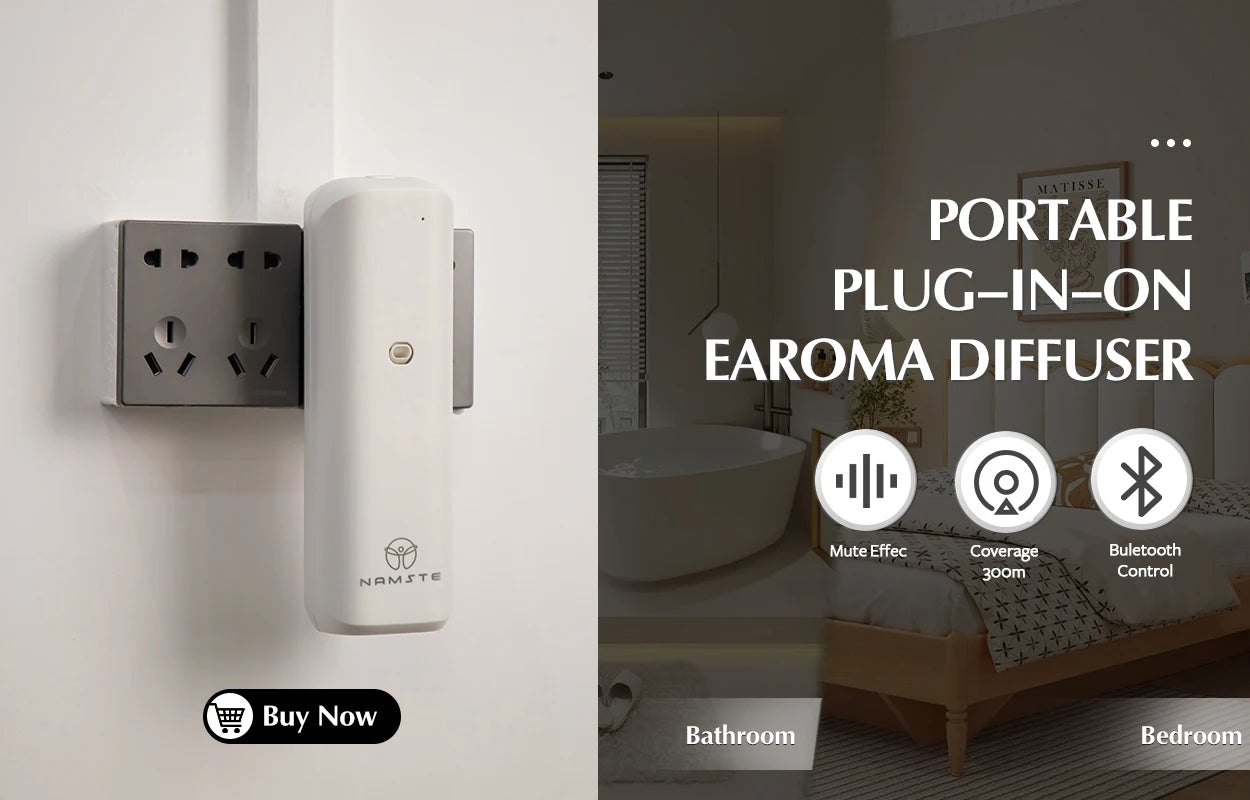Namste Coverage 300m³ Aromatherapy machine Electric Fragrance Diffuser Bluetooth Home Air Freshener Wall Mounted Air Purifier