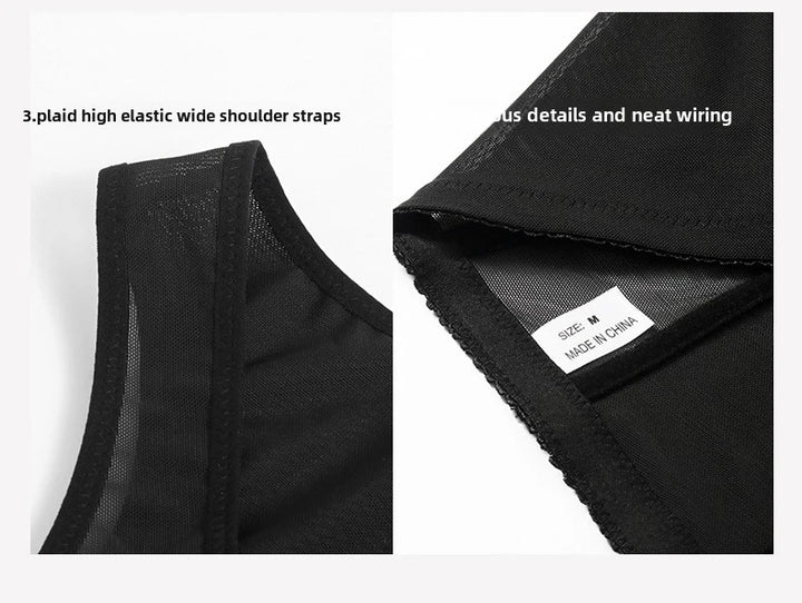 Plus Size Slimming Shirt Thin Seamless Body Shaper Women's Tummy Control High Waist Tank Top Invisible Shapewear