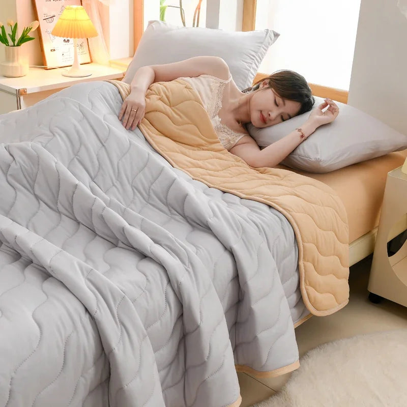 New Florals Spring Summer Blanket for Single Double Soft Skin-friendly Quilt Breathable Comfortable Air Conditioning Comforter