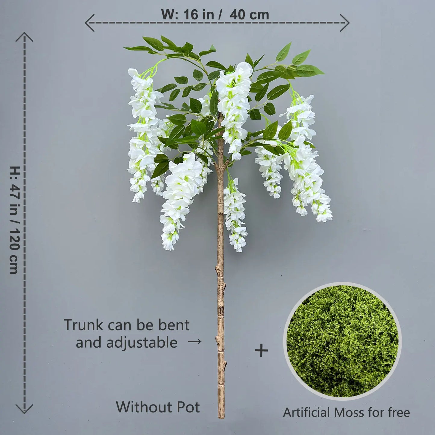 Artificial Wisteria Tree Décor