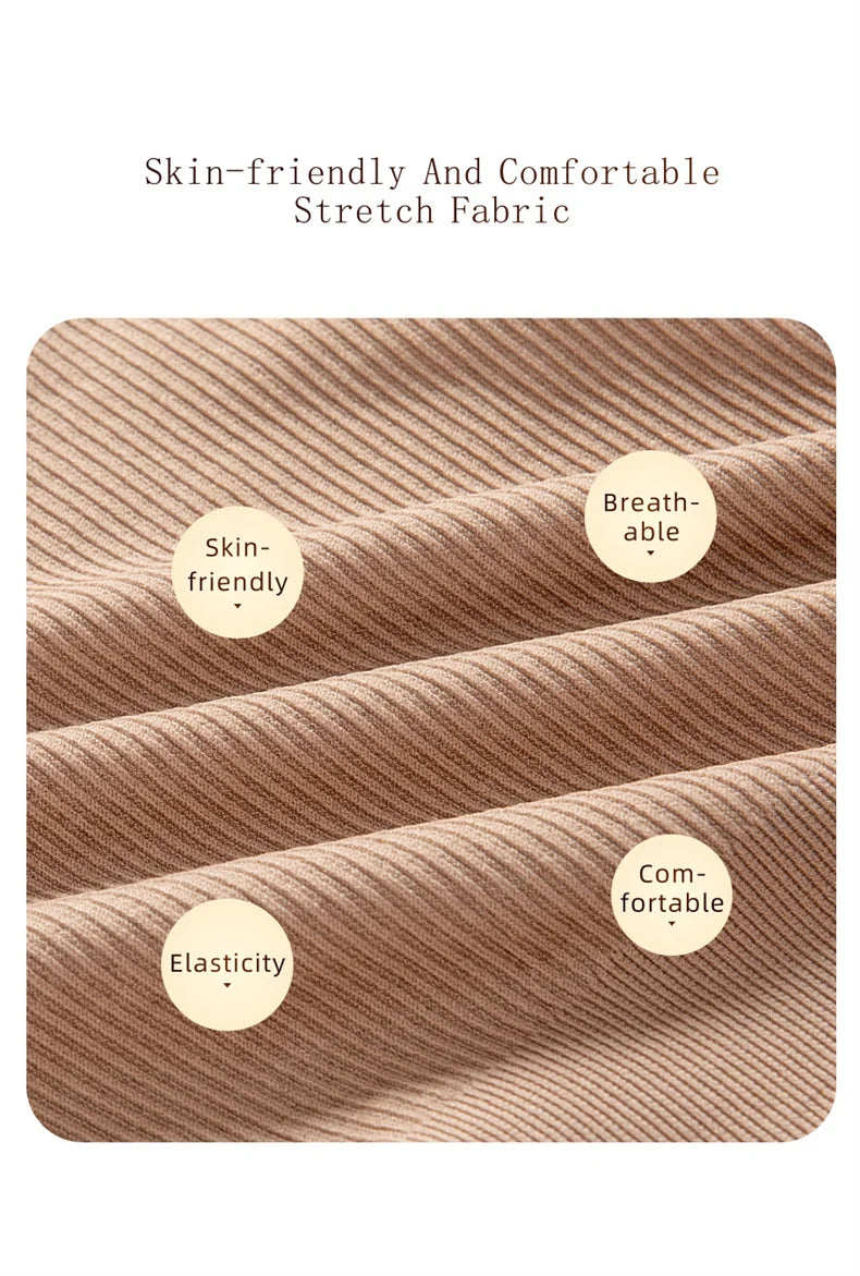 Flarixa Seamless Tummy Control Shapewear Women Thong Fajas Body Shaper High Collar Sleeveless Bodysuits Slimming Lingerie